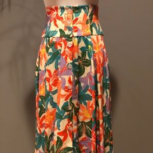 Pinko High Low Skirt, High waist, Gorgeous Summer Skirt, Size: 2